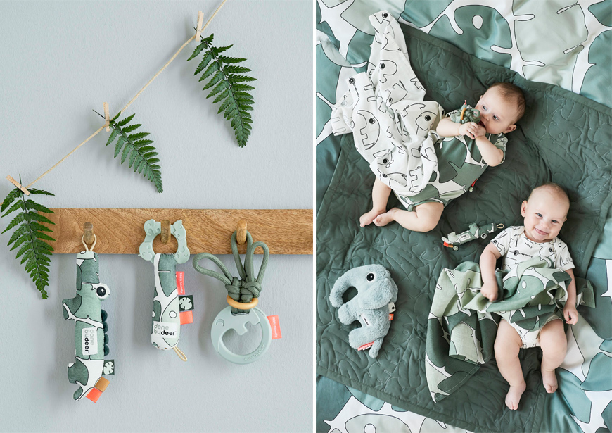 tiny tropics done by deer tropische kinderkamer baby essentiels de kleine zebra